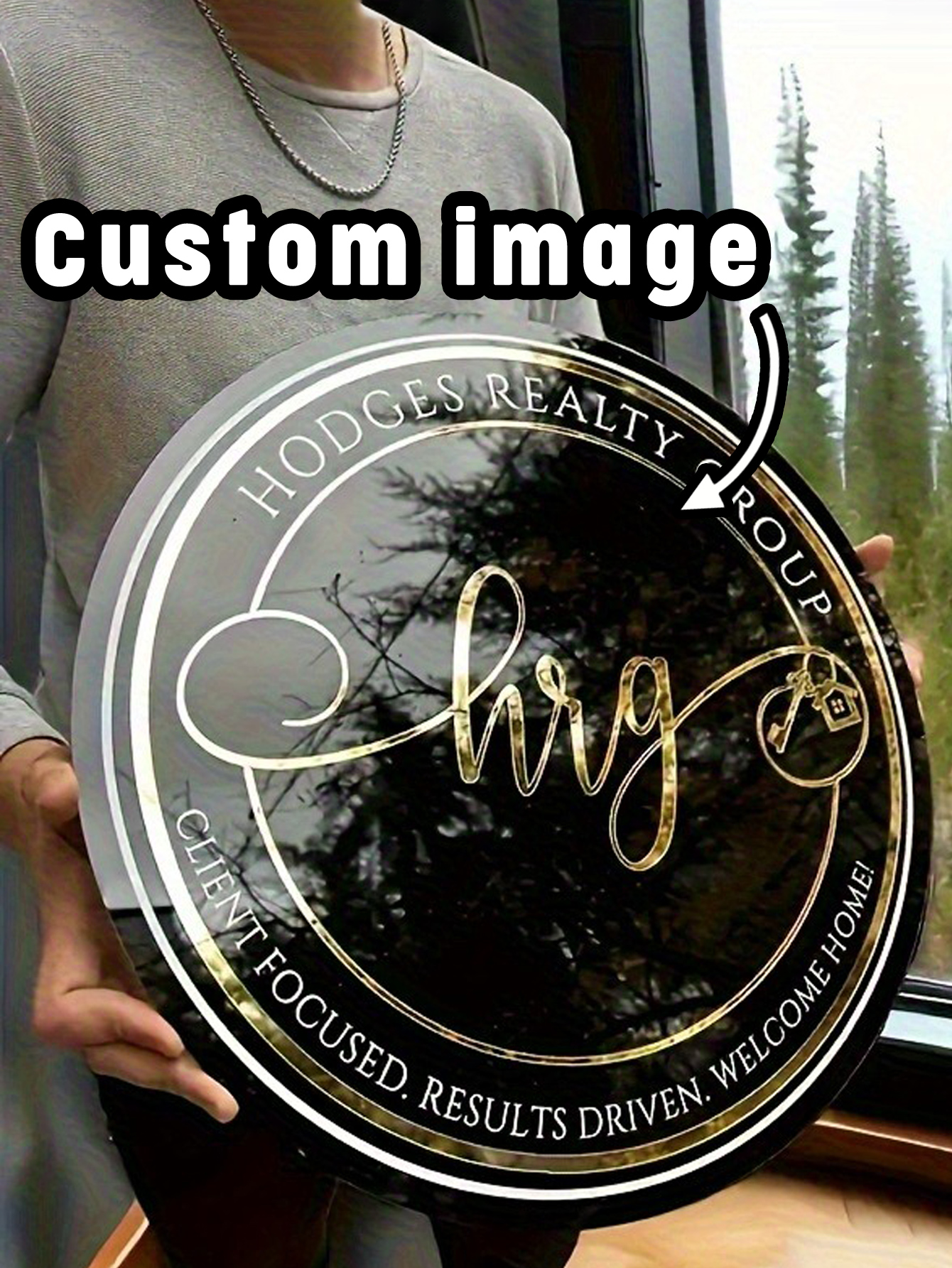 Customizable Circular Acrylic Signage